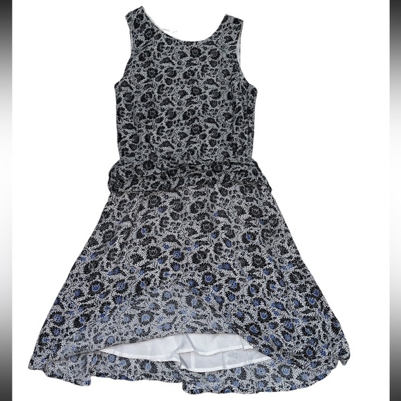 Gap Floral Sleeveless Dress Zipper Back Attached Ties at Waist Fully Lined NWT - Picture 3 of 13